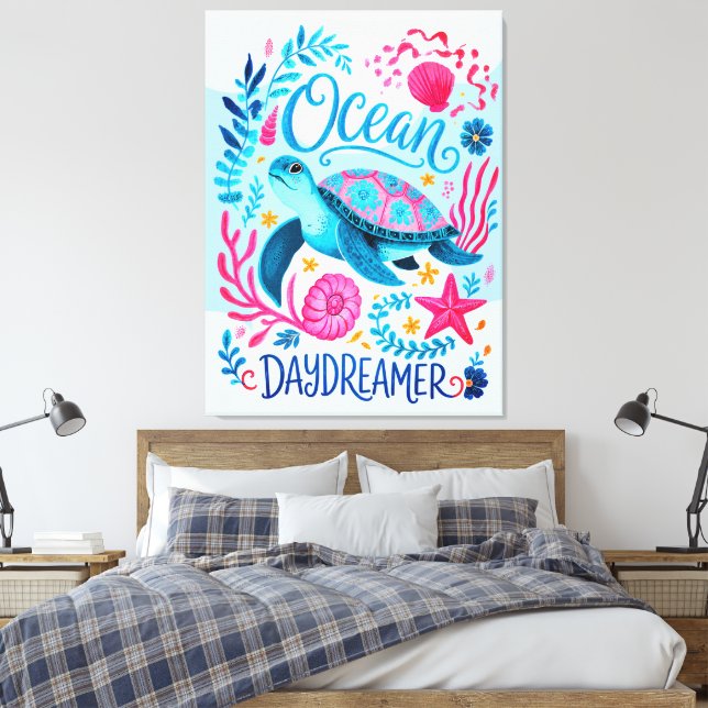 Ozean Träumer Leinwanddruck (Insitu (Schlafzimmer))
