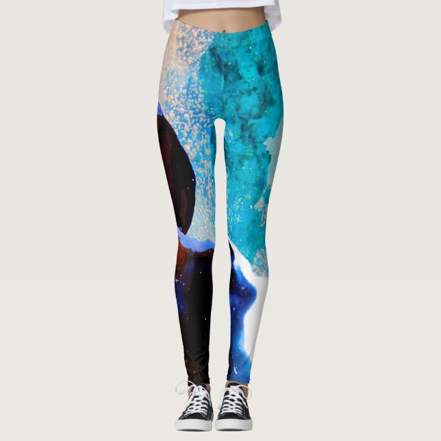 Ozean-und Raum-Umarmungs-Leggings Leggings (Vorderseite)