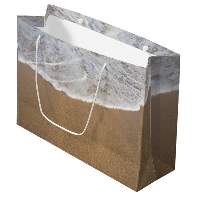 Ozean-und Strand-Geschenk-Tasche Große Geschenktüte (Vorderseite Schrägansicht)