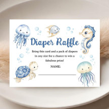 Ozean unter dem Meer Baby Shower Junge Windel-Raff