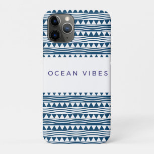 Ozean-Vibes Geometrie – marineblaue Küste Case-Mate iPhone Hülle