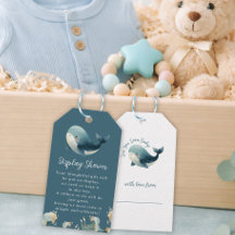 Ozean Wal Türkis Anzeige Baby Shower