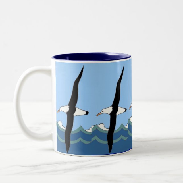 Ozean-Wanderer Zweifarbige Tasse (Links)