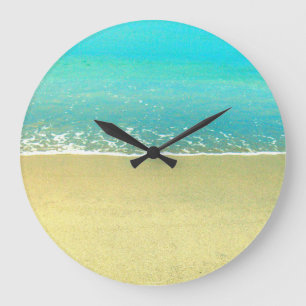 Ozean-Wellen-Strand-Wanduhr Große Wanduhr