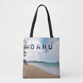 Ozean-Wellen u. Strand Oahus Hawaii Tasche