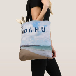 Ozean-Wellen u. Strand Oahus Hawaii Tasche