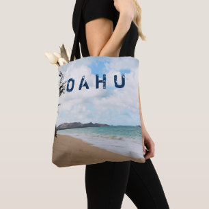 Ozean-Wellen u. Strand Oahus Hawaii Tasche
