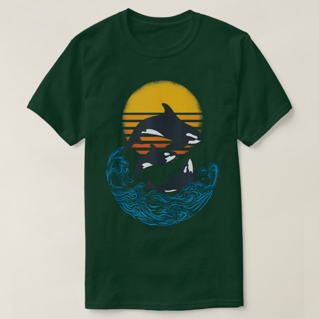Ozean Wildlife Orcas Killer Whale Hai Tank Top (Design vorne)