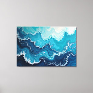 Ozeanadern – Tiefsee-Fluid 36"x24" Abstrakt Leinwanddruck