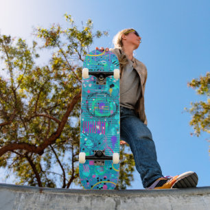 Ozeanblasen: Maximalistische Kunst Skateboard