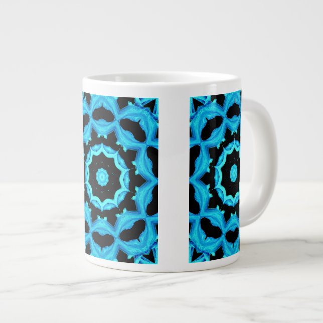 Ozeanblau Jumbo-Tasse (Vorderseite Rechts)