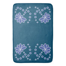 Ozeanblau und moderne mittelgroße Blume