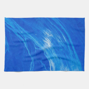 Ozeanblaue Wellen Sommertime Geschirrtuch