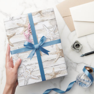 Ozeanblick Coast Cafe Starfish Brautjungfernparty Geschenkpapier