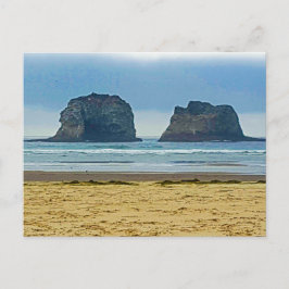 Ozeanblick Friedliche Strandtherapie Postkarte