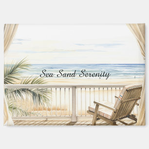 Ozeanblick Strand Serenität Magnet