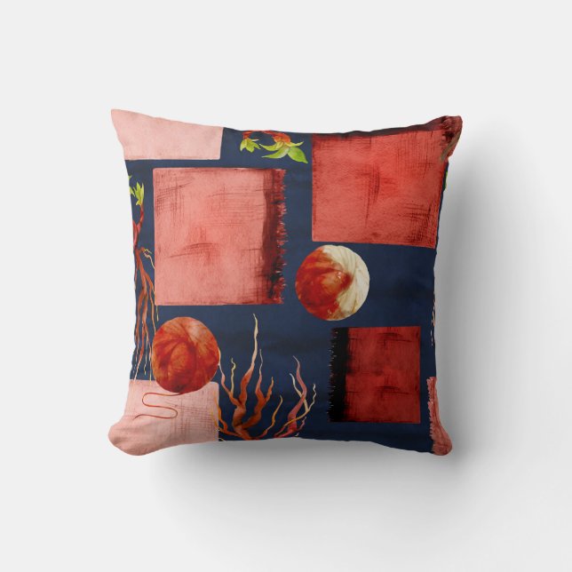 Ozeandekorative Cushions inspiriert Kissen (Vorderseite)