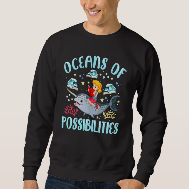Ozeane der Möglichkeiten Sommerlesen 2022 Librar Sweatshirt (Vorderseite)