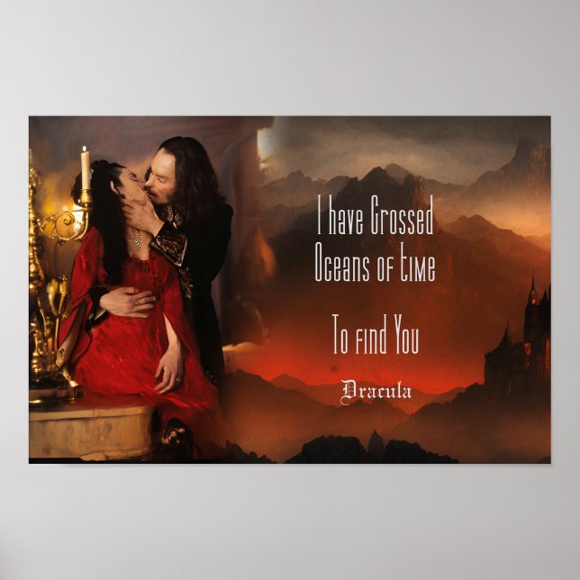 Ozeane der Zeit - Dracula Quote Poster (Vorne)