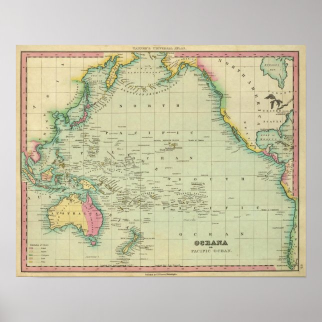 Ozeane oder Pazifischer Ozean Poster (Vorne)