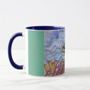 Ozeanfischaugen-Kaffee-Tasse Tasse