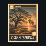Ozeanfrüchte, Mississippi | VINTAG Postkarte<br><div class="desc">Mit dieser Vintagen Postkarte gelangen Sie in die reizvolle Küstenstadt Ozean Springs, Mississippi. Diese Postkarte zeigt die landschaftliche Schönheit und den Charme der Stadt und zeichnet sich durch ihre malerische Darstellung aus. Sie zeichnet sich durch das entspannte Ambiente und die Gastfreundschaft im Süden des Ozeans aus. Ob Sie ein Liebhaber...</div>