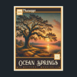 Ozeanfrüchte, Mississippi | VINTAG Postkarte<br><div class="desc">Mit dieser Vintagen Postkarte gelangen Sie in die reizvolle Küstenstadt Ozean Springs, Mississippi. Diese Postkarte zeigt die landschaftliche Schönheit und den Charme der Stadt und zeichnet sich durch ihre malerische Darstellung aus. Sie zeichnet sich durch das entspannte Ambiente und die Gastfreundschaft im Süden des Ozeans aus. Ob Sie ein Liebhaber...</div>