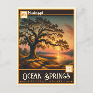 Ozeanfrüchte, Mississippi | VINTAG Postkarte