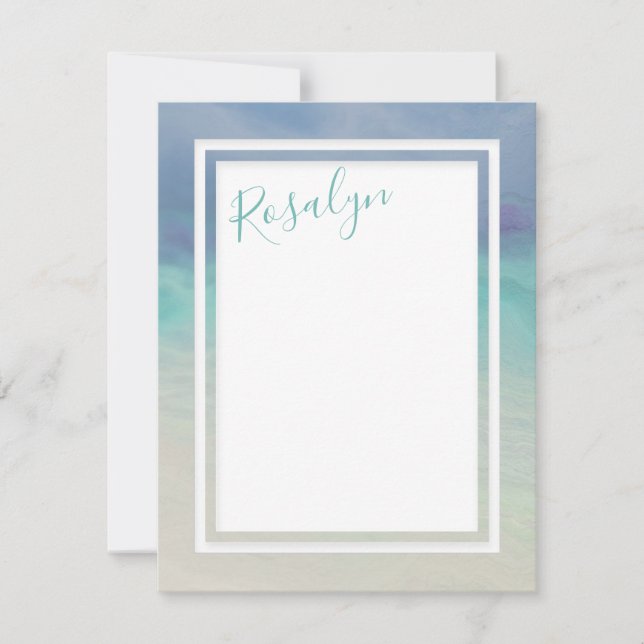 Ozeangrenze Mitteilungskarte (Vorderseite)