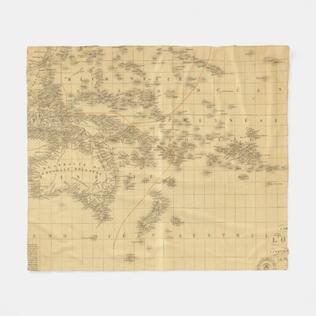 Ozeanien 2 2 fleecedecke (Vorderseite (Horizontal))