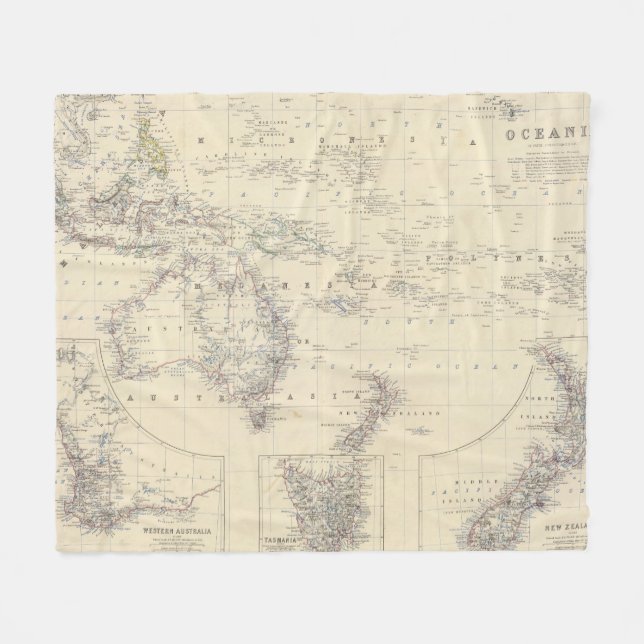 Ozeanien 2 fleecedecke (Vorderseite (Horizontal))