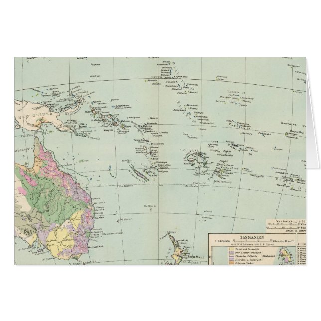 Ozeanien - Atlas-Karte Ozeaniens (Vorderseite (Horizontal))