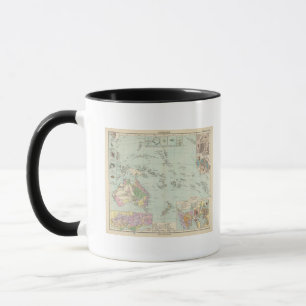 Ozeanien - Atlas-Karte Ozeaniens Tasse