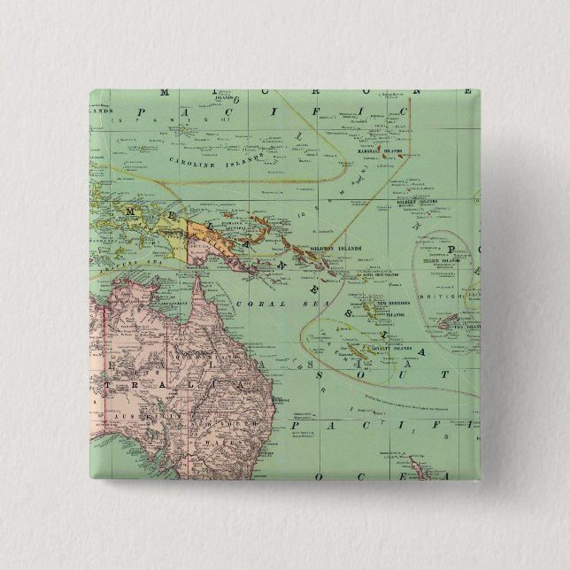 Ozeanien, Malaysia Button (Vorderseite)