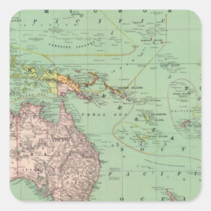 Ozeanien, Malaysia Quadratischer Aufkleber