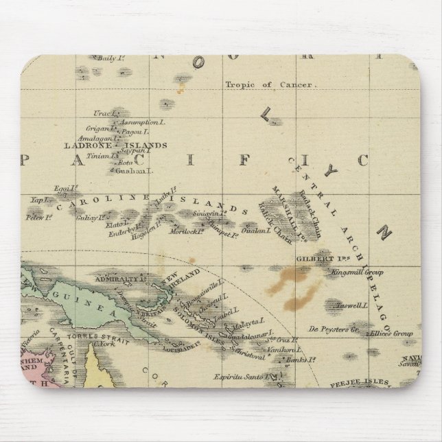 Ozeanien Mousepad (Vorne)