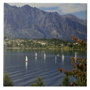 Ozeanien, Neuseeland, Südinsel, Queenstown. Fliese