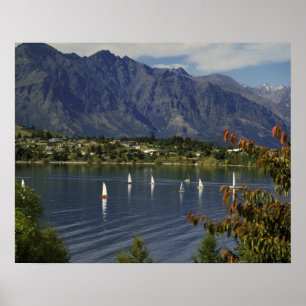 Ozeanien, Neuseeland, Südinsel, Queenstown. Poster