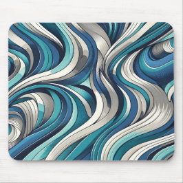 OzeanInspiriert Wellenmuster Mousepad