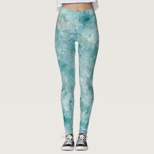 Ozeanische Schönheit. Aqua Crystal. Leggings