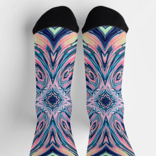 ozeanisches Korallen-Achat-Muster Socken
