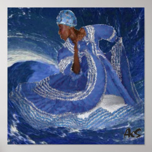 Ozeankönigin YEMAYA Poster