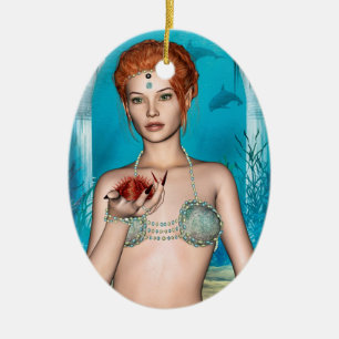 Ozeanmeerjungfrau Keramikornament