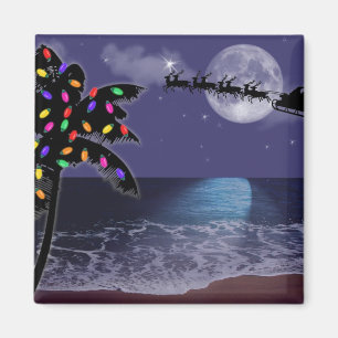 Ozeanmond Weihnachtsfeiertag Magnet