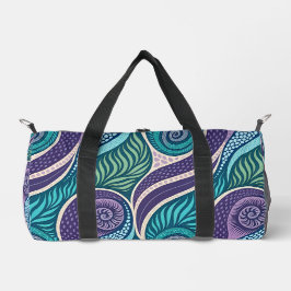 Ozeanmuschel- und Seetang-Mandala Duffle Bag