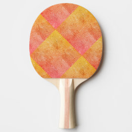 Ozeanrhythmen mit Grunge-Gradient Grün und Orange Tischtennis Schläger