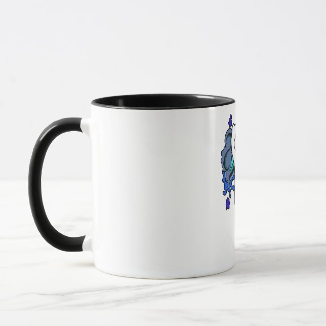 Ozeanschädelblau Tasse (Links)