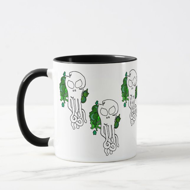 Ozeanschädelgrün Tasse (Links)
