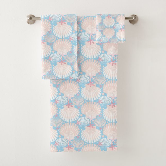 Ozeanschätze Blau  Badhandtuch Set (Insitu)