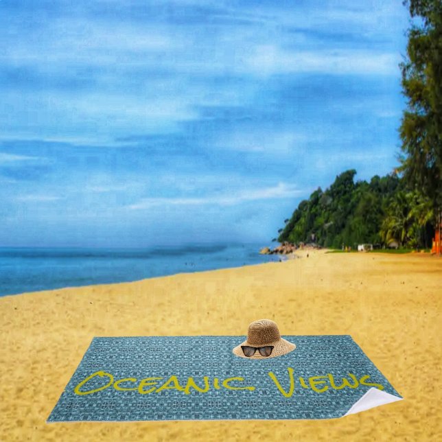 Ozeansicht Strandtuch (This beach towel, helps to remind you of the awesome waves, of the ocean!)